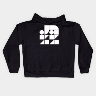 jazz geometric minimal design Kids Hoodie